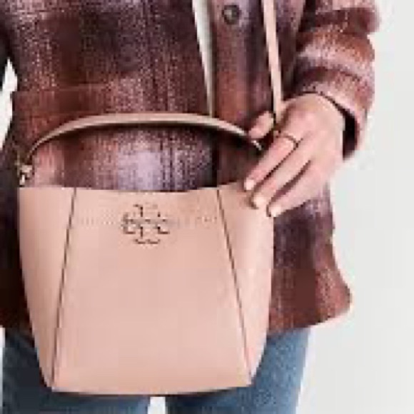 Tory Burch McGraw small bucket bag Meadowsweet NEW - Picture 3 of 9